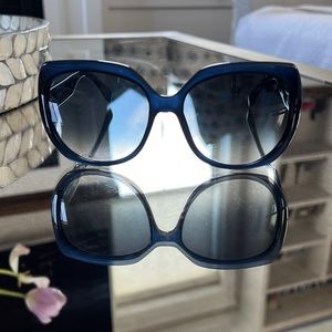 Fendi sunglasses, oversized, black, navy